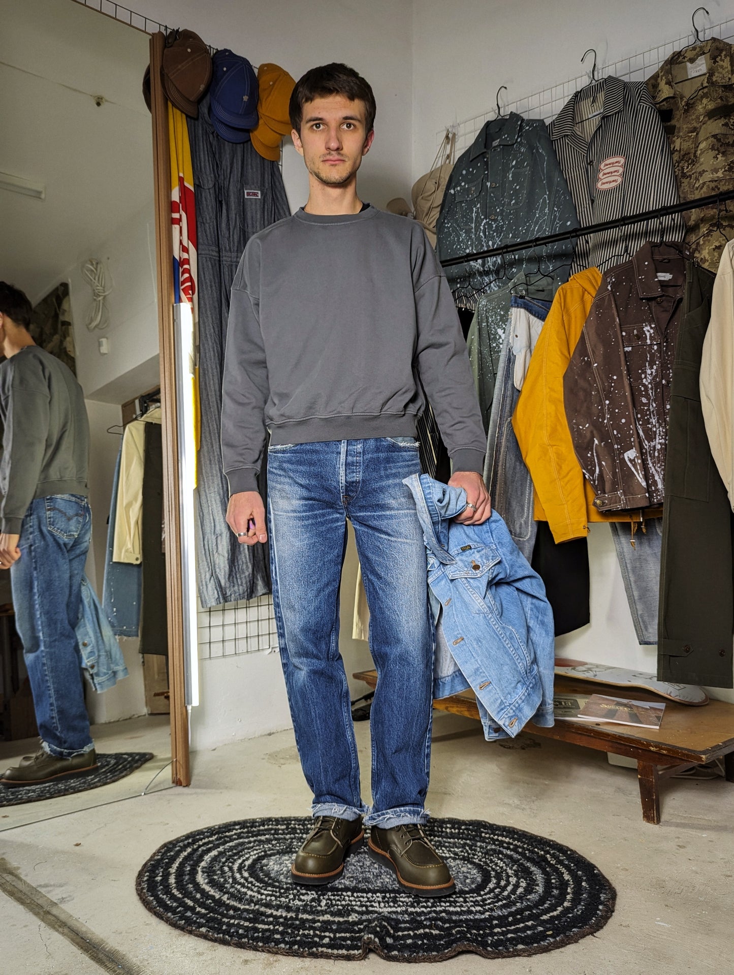 Sweatshirt Box Fit "Khaki"