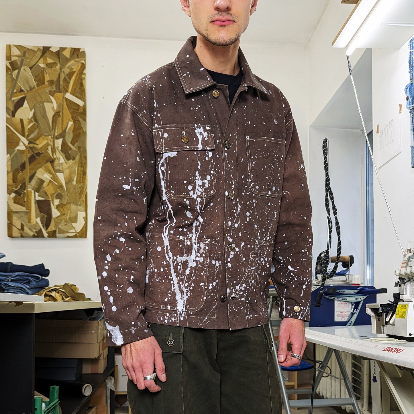 Brown Painter Jacket (SAMPLE)