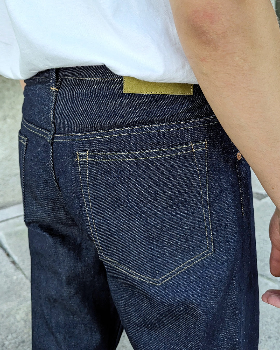 Orange Line Selvedge Denim 14oz