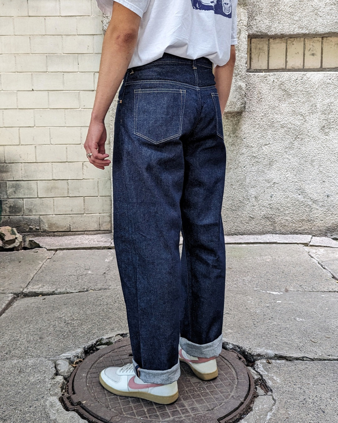 Orange Line Selvedge Denim 14oz