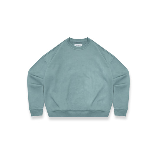 Sweatshirt Box Fit "Hand-Dyed Aqua"