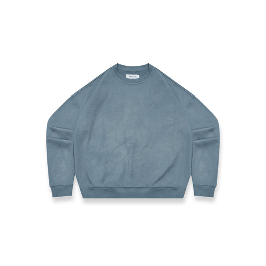 Sweatshirt Box Fit "Hand-Dyed Blue"