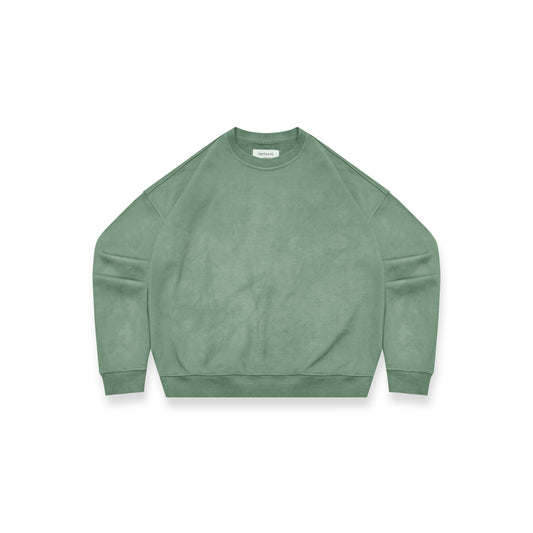 Sweatshirt Box Fit "Hand-Dyed Green"