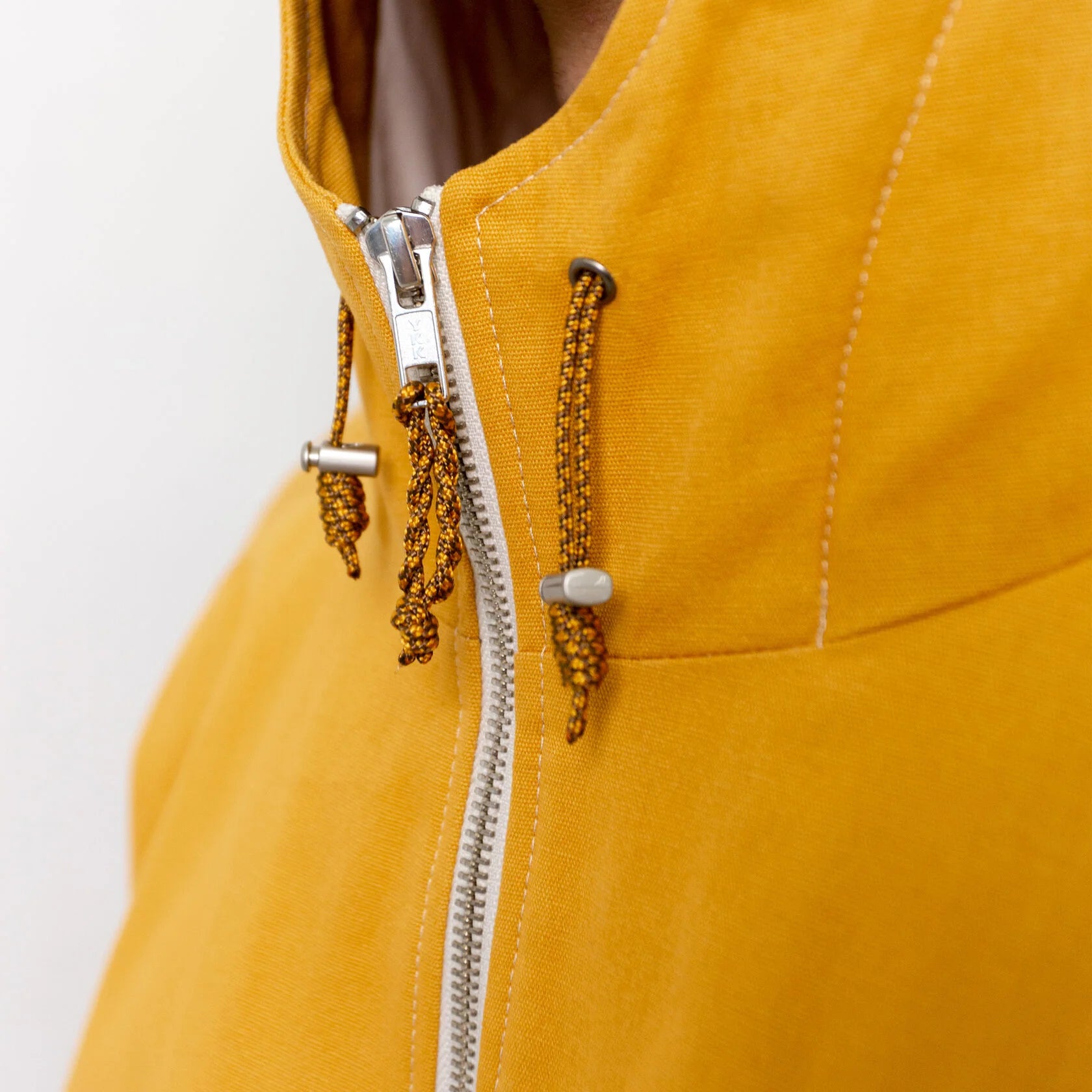Yellow top hooded jacket