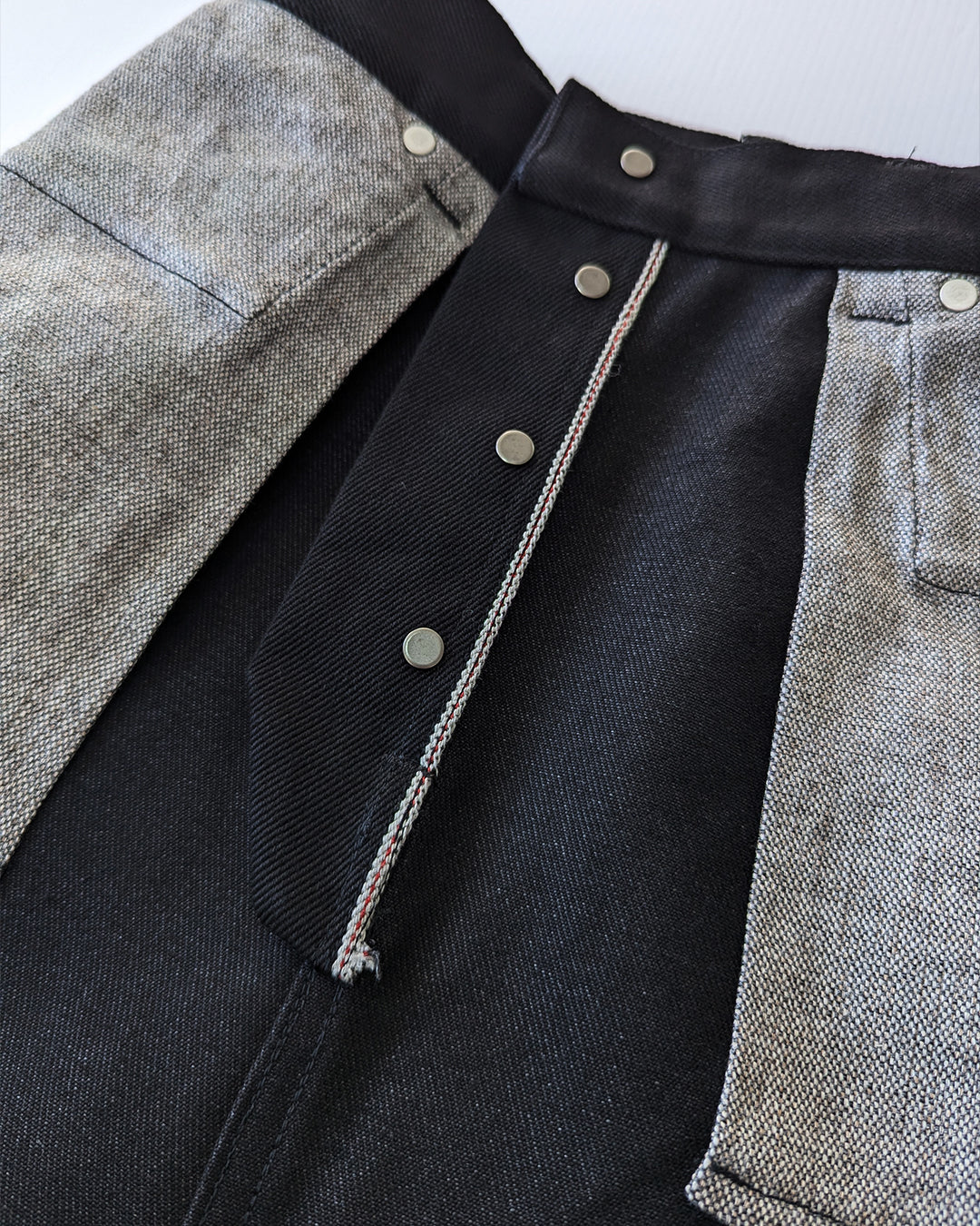 A-line Black Selvedge Skirt 18oz